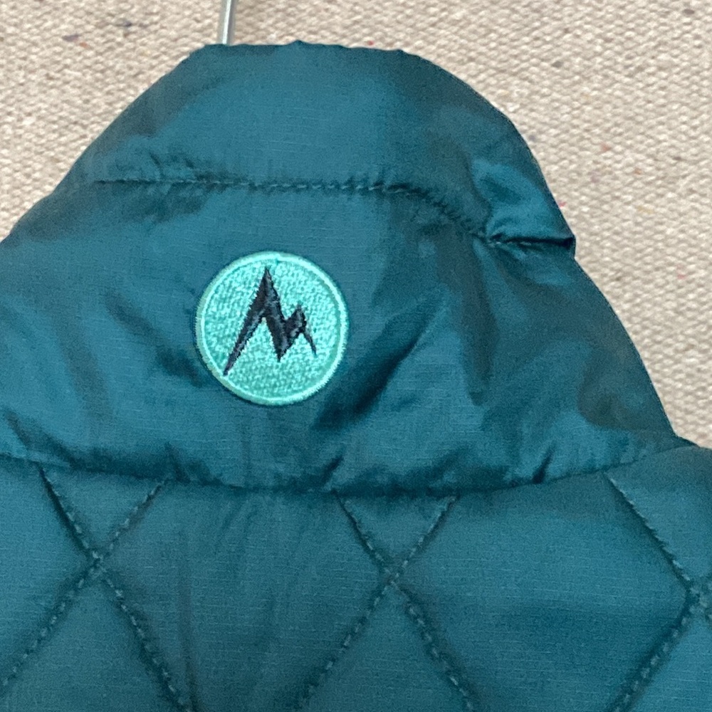 Marmot Teal Green Quilted Full Zip Puffer Lightweight Vest Women’s S Hiking - Picture 3 of 12